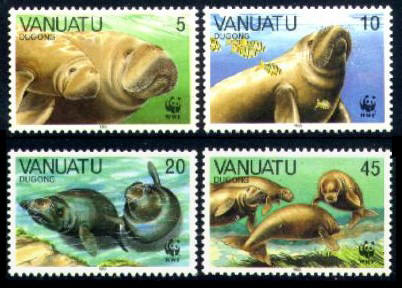 Frimrker fra vanuatu med motiver af sker